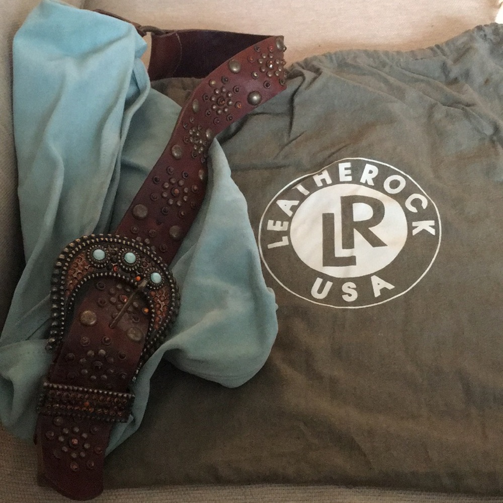 Blue Leatherock Purse